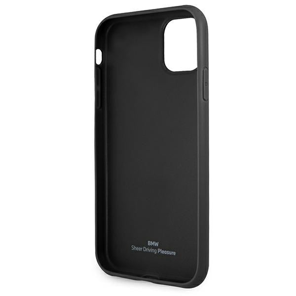 BMW Leather Curve Perforate Case for iPhone 11 / Xr - Red