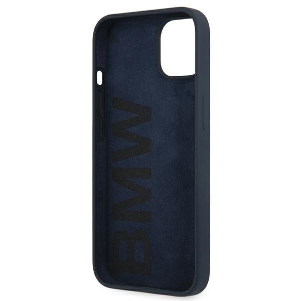 BMW Silicone Signature Case for iPhone 13 mini - Navy Blue