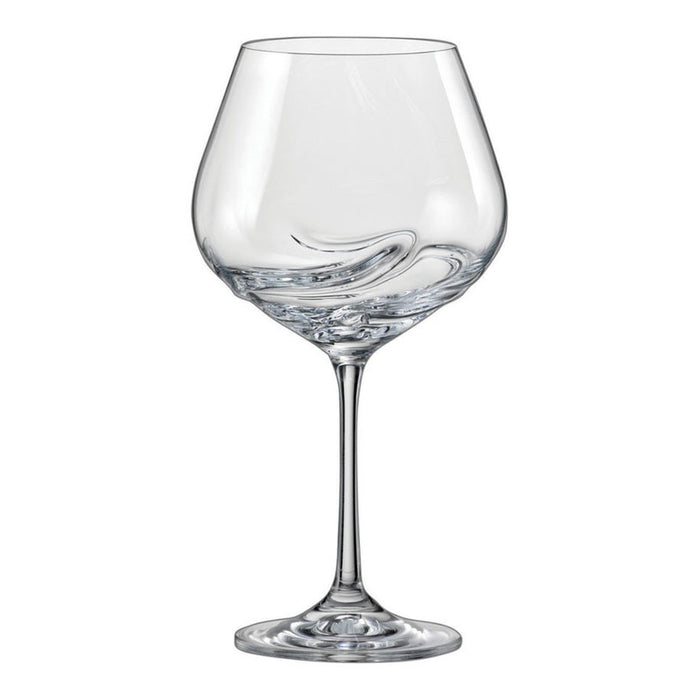 RED WINE GLASS 570ML 2PCS TURBULENCE BOHEMIA