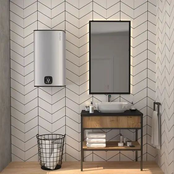 Boiler ATLANTIC Steatite Cube Wi-Fi 75 silver - Вертикални<<<Бойлери<<<Климатизация/Отопление<<<TechnoMix