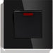 BOILER SWITCH 45A FRAME GLASS BLACK LUXON - Електроапаратура и табла<<<Електроматериали<<<Praktiker&&&Електроапаратура