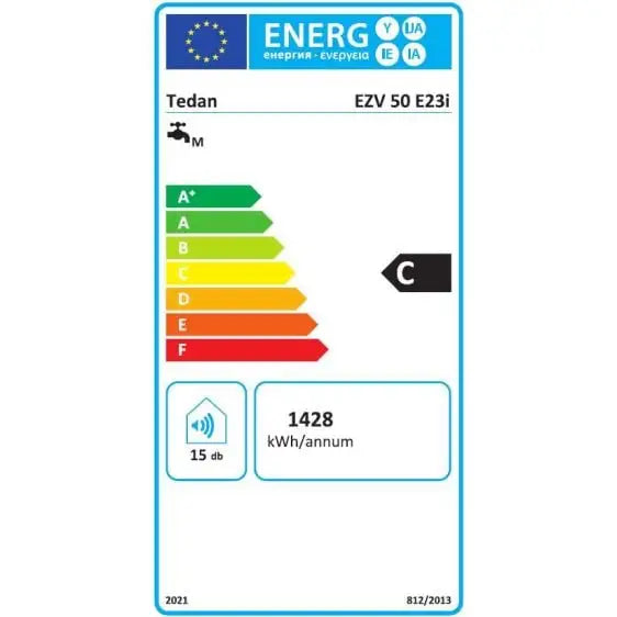 Boiler TEDAN Digital INOX 50 liters vertical stainless 3 kW - Вертикални<<<Бойлери<<<Климатизация/Отопление<<<TechnoMix
