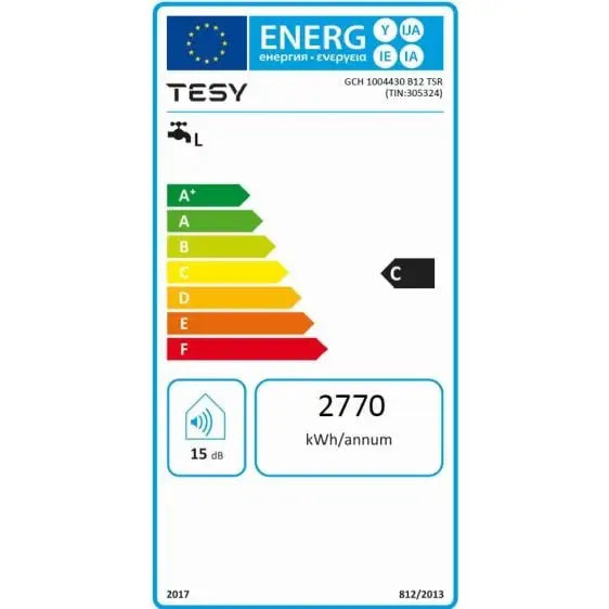 Boiler TESY GCH 100 44 30 B12 TSR - Хоризонтални<<<Бойлери<<<Климатизация/Отопление<<<TechnoMix