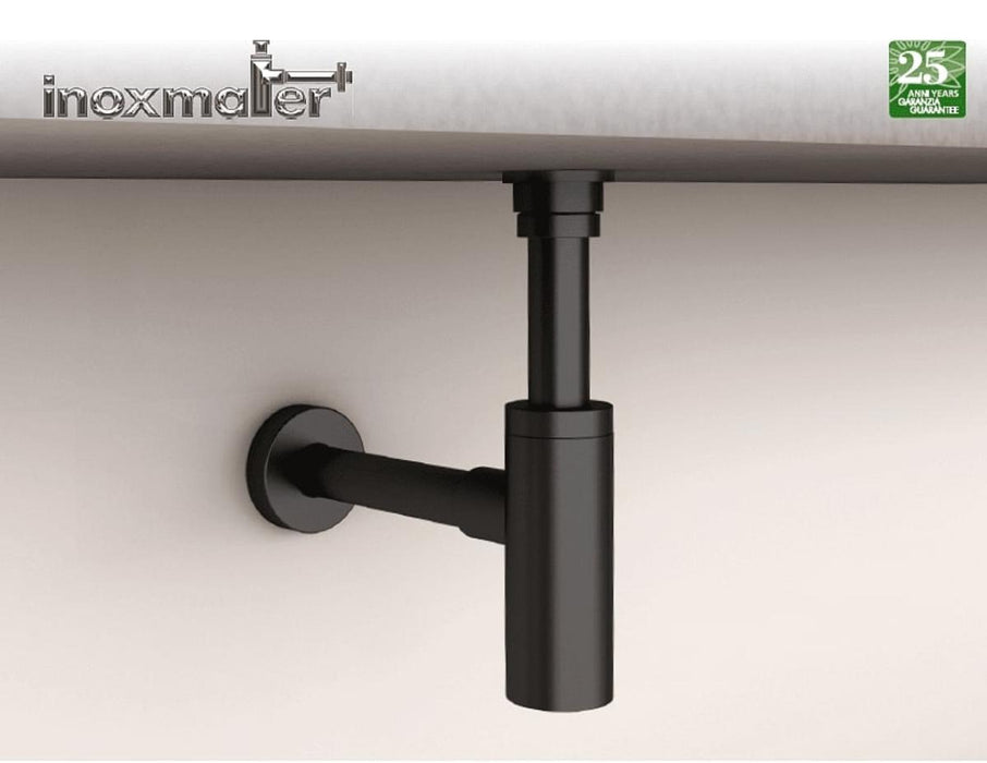 SINK TRAP BLACK MATTE 1 1/4 Ф32ММ