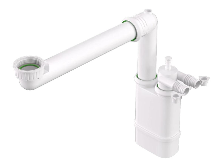 SINK TRAP 1 1/2 Ф40 WITH 2 PP SPOUTS