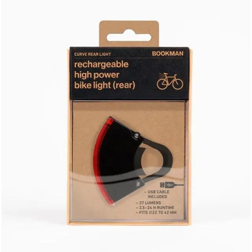 BOOKMAN Curve Rear bicycle light Black Red - LightsSIR-OSW<<<Bicycles and accessoriesSIR<<<ActionPL