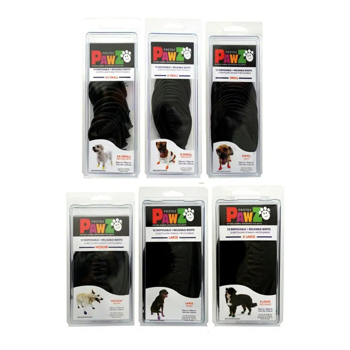 Boots Pawz Dog 12 Units Black Size XXS - Домашни Животни<<<Дом Градина<<<BigBuy