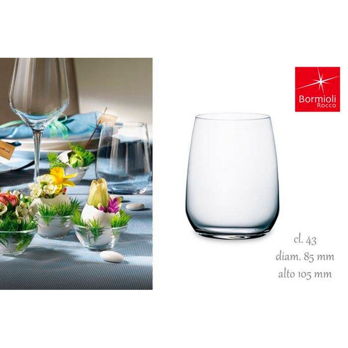 NON-ALCOHOLIC GLASS 430ML 3PCS RESTAURANT BORMIOLI ROCCO