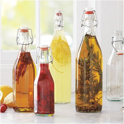 BOTTLE 1.00L-COLOR CAP BORMIOLI ROCCO SWING