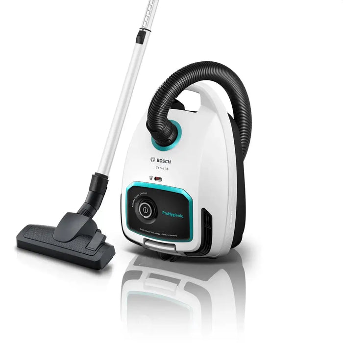 Bosch BGL6HYG1 Series 6 Vacuum cleaner with bag 4l ProHygienic Remote control UltraAllergy filter White