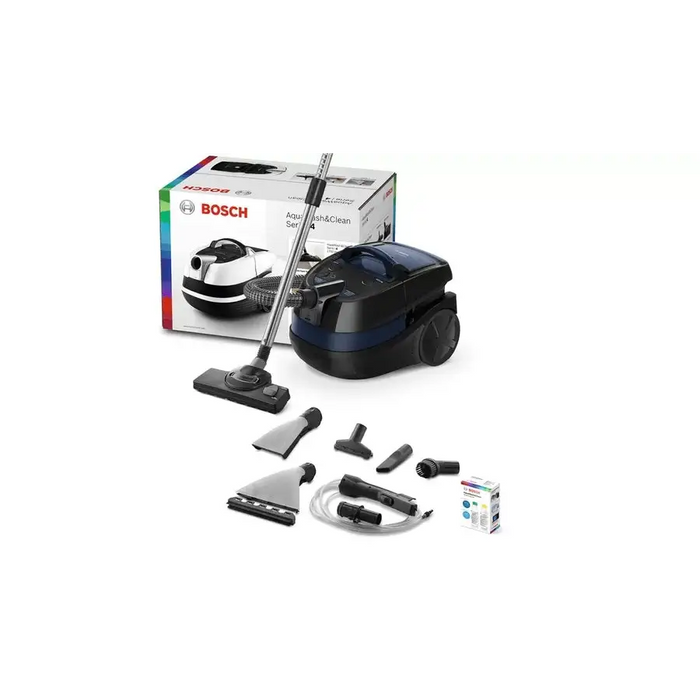Bosch BWD41700 Series 4 3in1 Vacuum cleaner for wet and dry cleaning 1700 W motor 3.5 l bag PureAir hygiene filter Blue