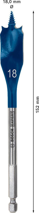 BOSCH EXP FLAT WOOD DRILL BIT 18 MM