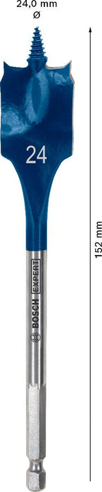 BOSCH EXP FLAT WOOD DRILL BIT 24 MM