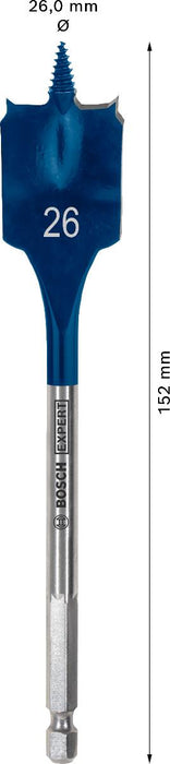 BOSCH EXP FLAT WOOD DRILL BIT 26 MM