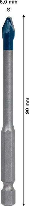 UNIVERSAL DRILL HEX-9 HARD CERAMIC BOSCH 6x90