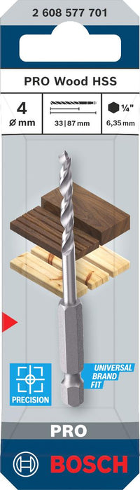 WOOD DRILL BOSCH HEX 4x88