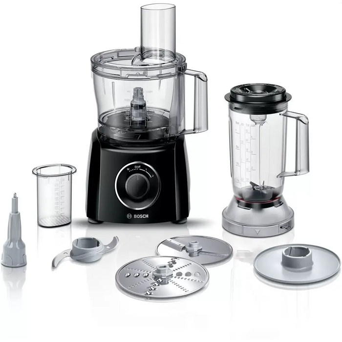 Bosch MCM3201B Kitchen machine MultiTalent 3 800 W BPA-free plastic bowl 2.3 l Double-sided stainless steel disc