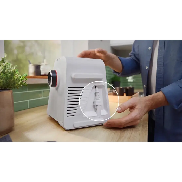 Bosch MFWS420W Meat mincer - MultiPower 1900 W Planetary gearbox 2,5 kg/min kebbe attachment sausage attachment reverse