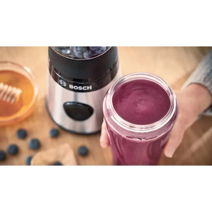Bosch MMB2111M Blender VitaPower Series 2 0,6 L 450 W ToGo bottle from Tritan Stainless steel - Кухненски уреди<<<BOSCH