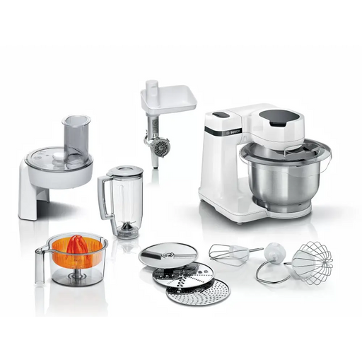Bosch MUMS2EW40 Kitchen machine MUM Serie 2 700 W add. Meat mincer Plastic blender Citrus press White - Кухненски