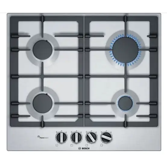 Bosch PCP6A5B90 SER6 Gas hob FlameSelect Inox - Плотове<<<BOSCH плотове<<<BOSCH<<<PolyComp&&&Built-in hot