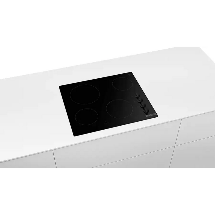 Bosch PKE611CA3E SER2 Electric cooktop 4 zones Sword knobs inox frame 6,6 kW 60 cm - Плотове<<<BOSCH