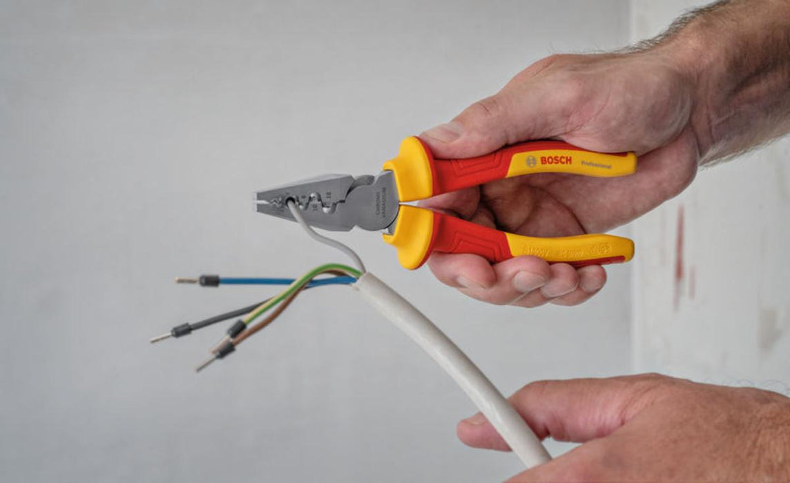 CRIMPING PLIERS 180MM BOSCH VDE