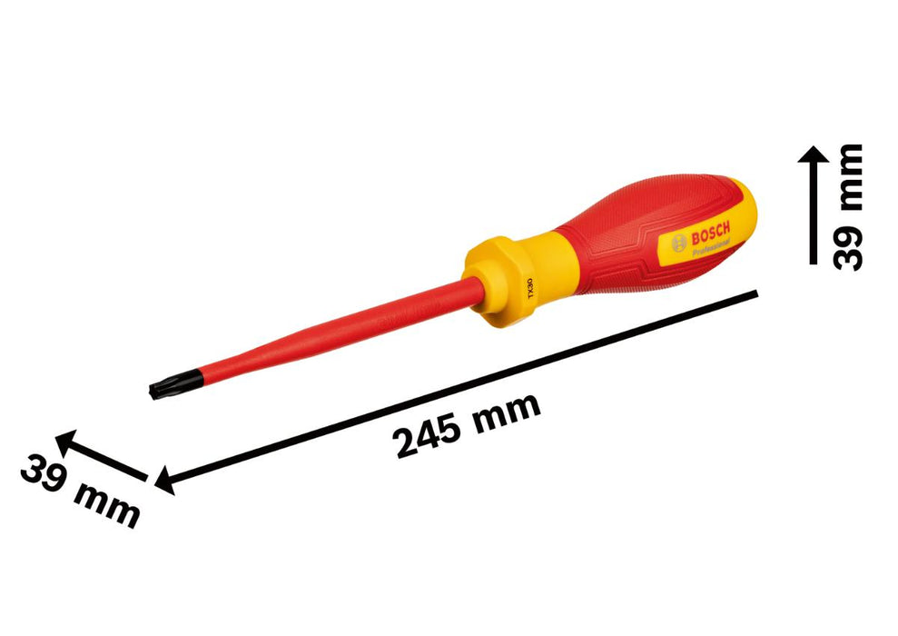 SCREWDRIVER TORX 1000V 30X125 BOSCH PRO