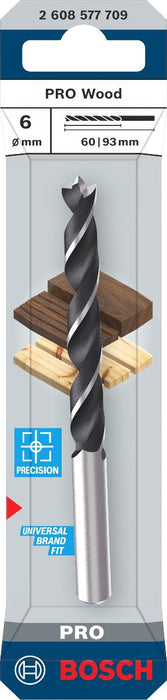 BOSCH PRO WOOD DRILL BIT 6 MM