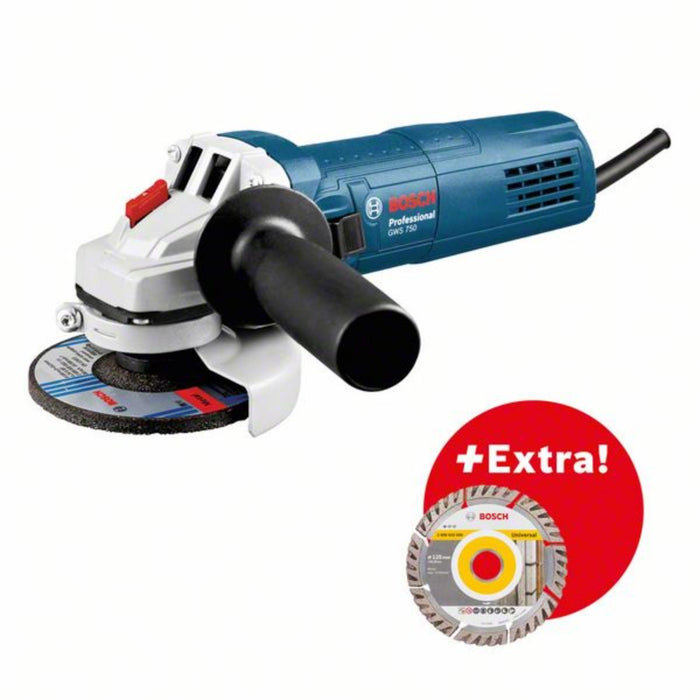 ANGLE GRINDER BOSCH GWS 750 125 MM WITH DISC