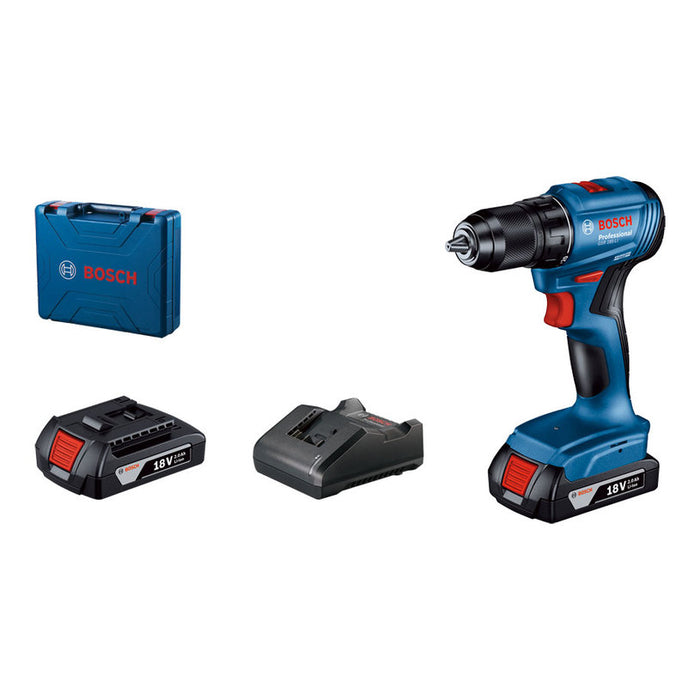 BATTERY BRUSHLESS DRILL BOSCH PROFESSIONAL GSR 185 Li 18 V, 50.00 nm, NUMBER OF BATTERIES 2, 2.00 Ah, SUITCASE