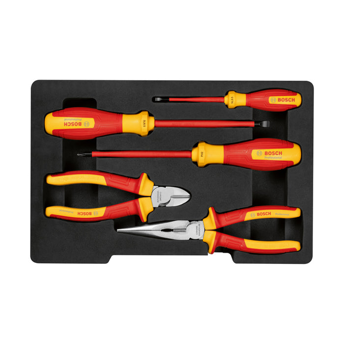 SET OF SCREWDRIVERS AND PLIERS BOSCH PROFESSIONAL 5 PCS