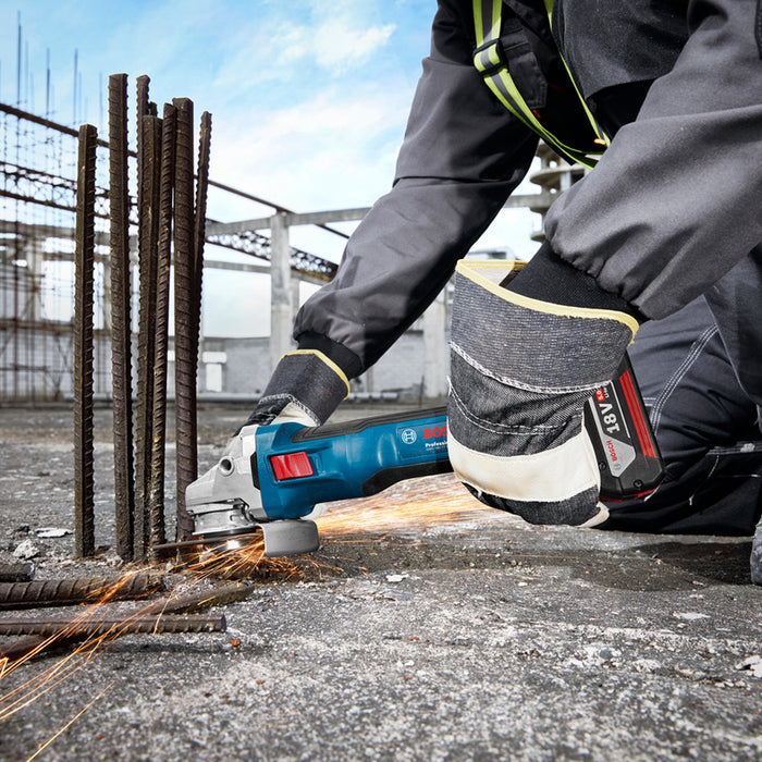 BATTERY BRUSHLESS ANGLE GRINDER BOSCH PROFESSIONAL GWS 18V-11 18 V, WITHOUT BATTERY AND CHARGER, 125 mm