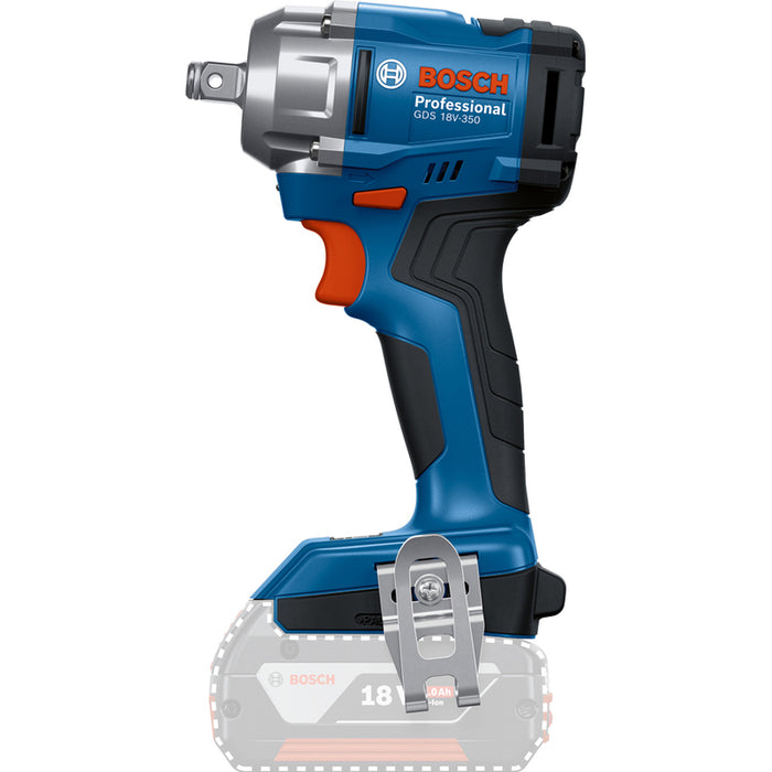 BATTERY WRENCH BOSCH PROFESSIONAL GDS 18V-350 18 V, 18 V, 350.00 nm, 350.00 nm, WITHOUT BATTERY AND CHARGER, WITHOUT BATTERY AND CHARGER