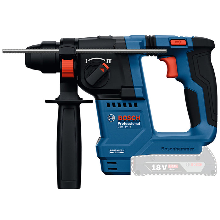 BOSCH PROFESSIONAL GBH 18V-18 CORDLESS BRUSHLESS HAMMER 18 V, 1.50 J, SDS PLUS