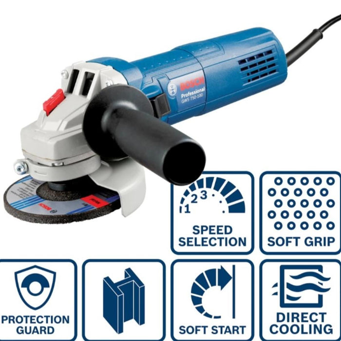 ANGLE GRINDER BOSCH GWS 750-125S 750W 125MM