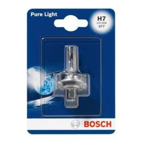 BOSCH PURE LIGHT H7 4000K 55W 12V CARTON BLISTER 1 PCS - АВТОАКСЕСОАРИ<<<MaxCar&&&КРУШКИ И СВЕТЛИНИ<<<MaxCar