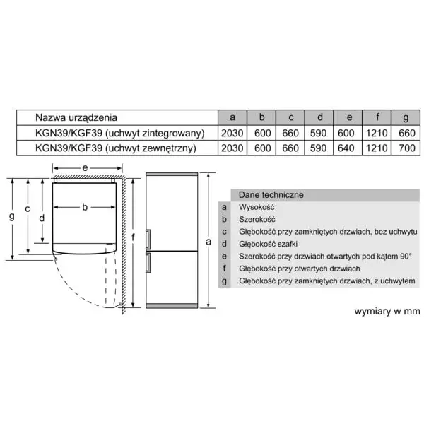 Bosch Serie 4 KGN39VIEB Fridge-Freezer Freestanding 368 L E Stainless Steel - Freestanding refrigerator-freezers