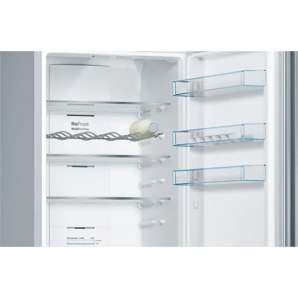 Bosch Serie 4 KGN39VIEB Fridge-Freezer Freestanding 368 L E Stainless Steel - Freestanding refrigerator-freezers