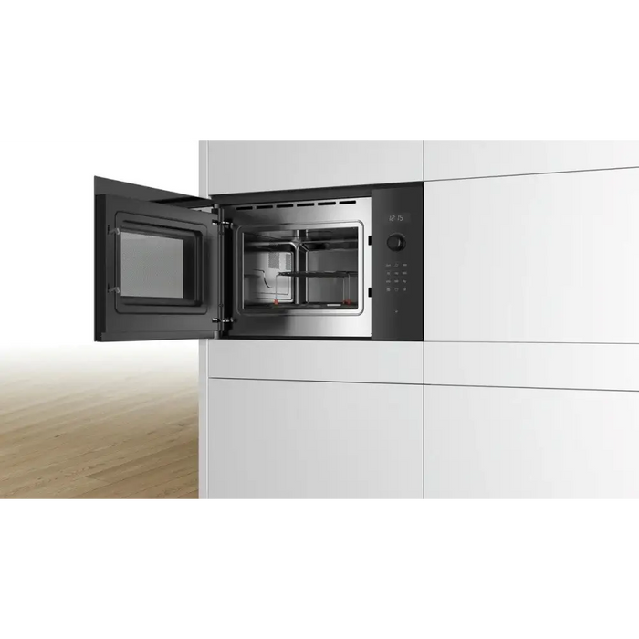 Bosch Serie 6 BEL554MB0 microwave Built-in Combination microwave 25 L 900 W Black Stainless steel - Built-in