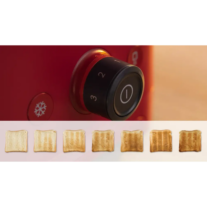 Bosch TAT3M124 toaster 2 slice(s) 950 W Red