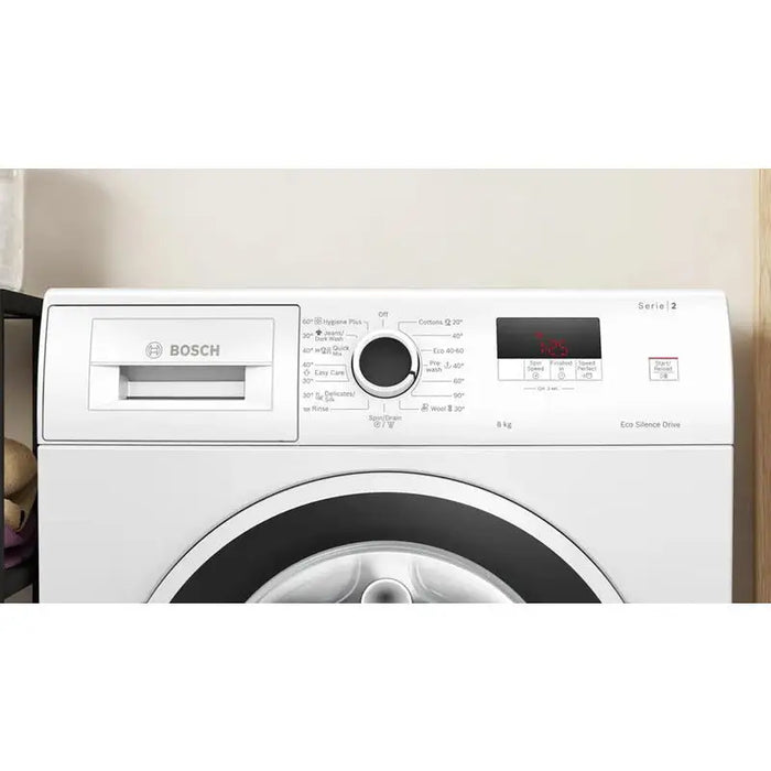 Bosch WGE03200BY SER2 Washing machine 8kg A 1200rpm 51/71dB(A) waveDrum 65l 4 options SpeedPerfect Hygiene+ Jeans/dark