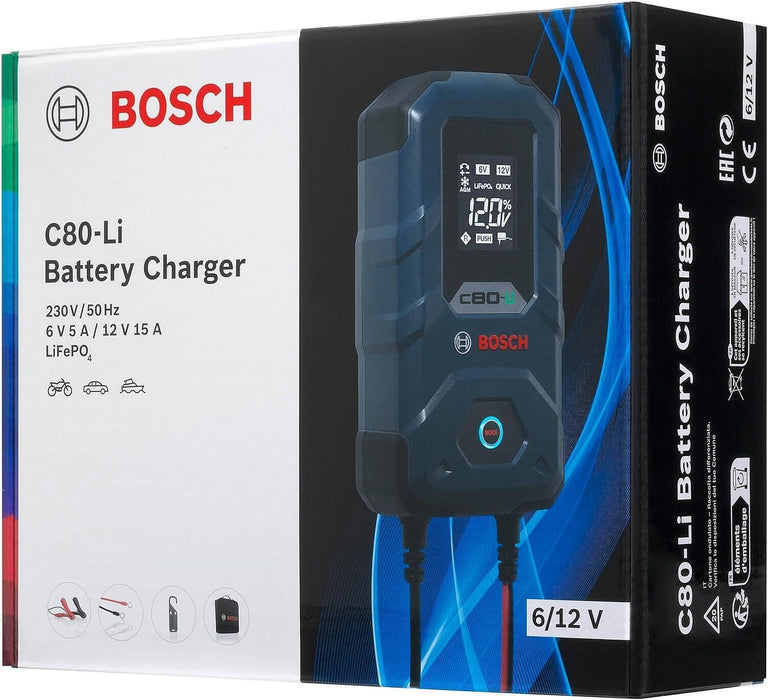 BOSCH C80-LI 6V/12V 5/15A Зарядно устройство