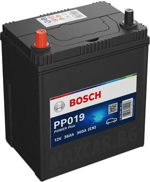 BOSCH POWER PLUS 36AH 360A L+ JIS Тънки клеми