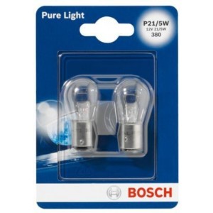 BOSCH PURE LIGHT P21/5W 4000K 21W/5W 12V CARTON BLISTER X2 PCS