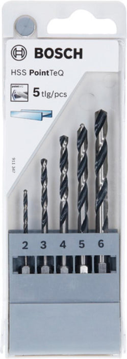 DRILL BIT SET HSS HEX 5PCS BOSCH