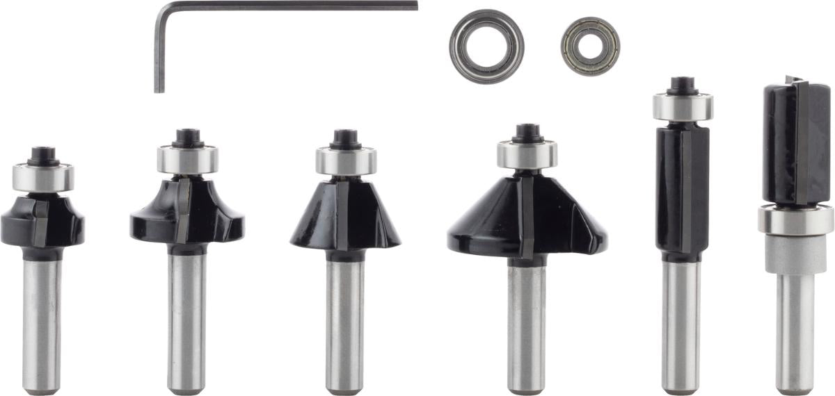MIXED 6PCS MILLING BROKER SET 8MM BOSCH