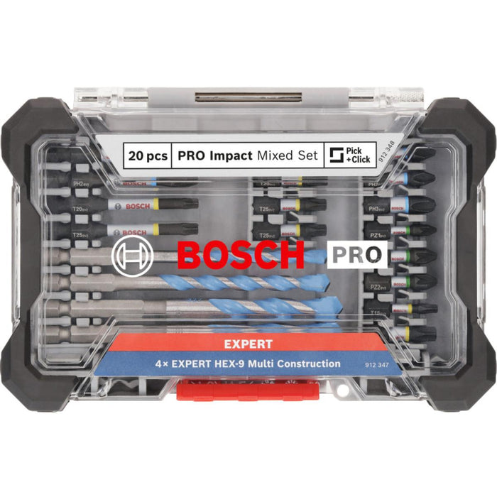BOSCH BIT AND DRILL SET 20PCS