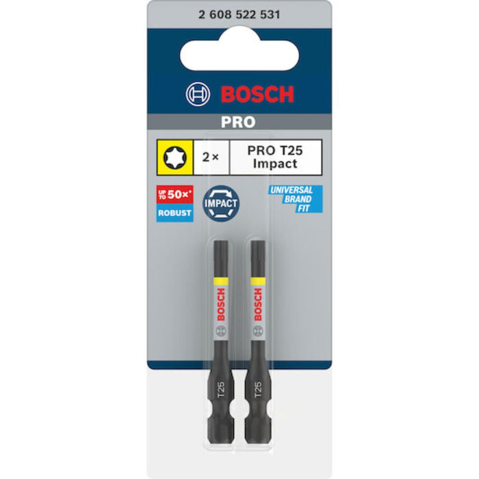 IMPACT BITS SET T25 2PCS BOSCH