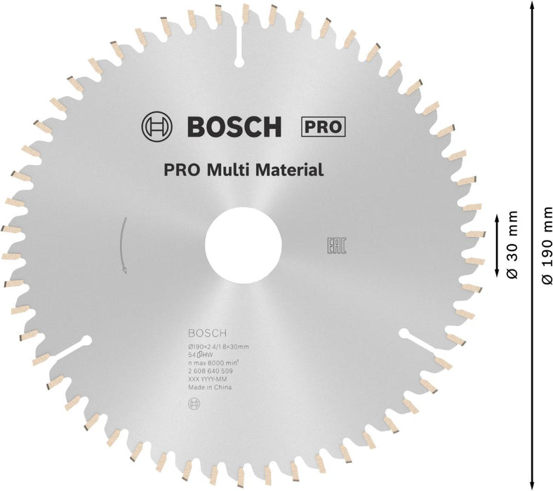 CIRCULAR DISC MULTI 190MM BOSCH